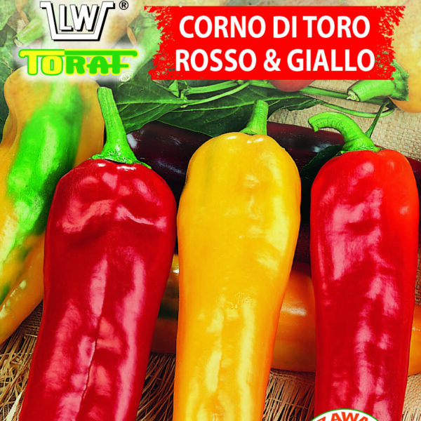 Papryka słodka Corno di Toro Rosso & Giallo