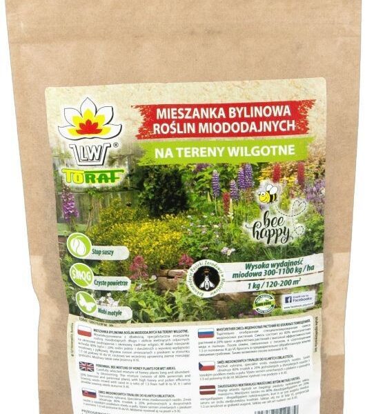 Mieszanka bylinowa roślin miododajnych na tereny wilgotne