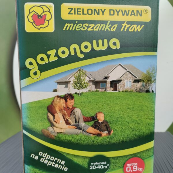 Mieszanka traw zielony dywan – Gazonowa 0,9 Kg